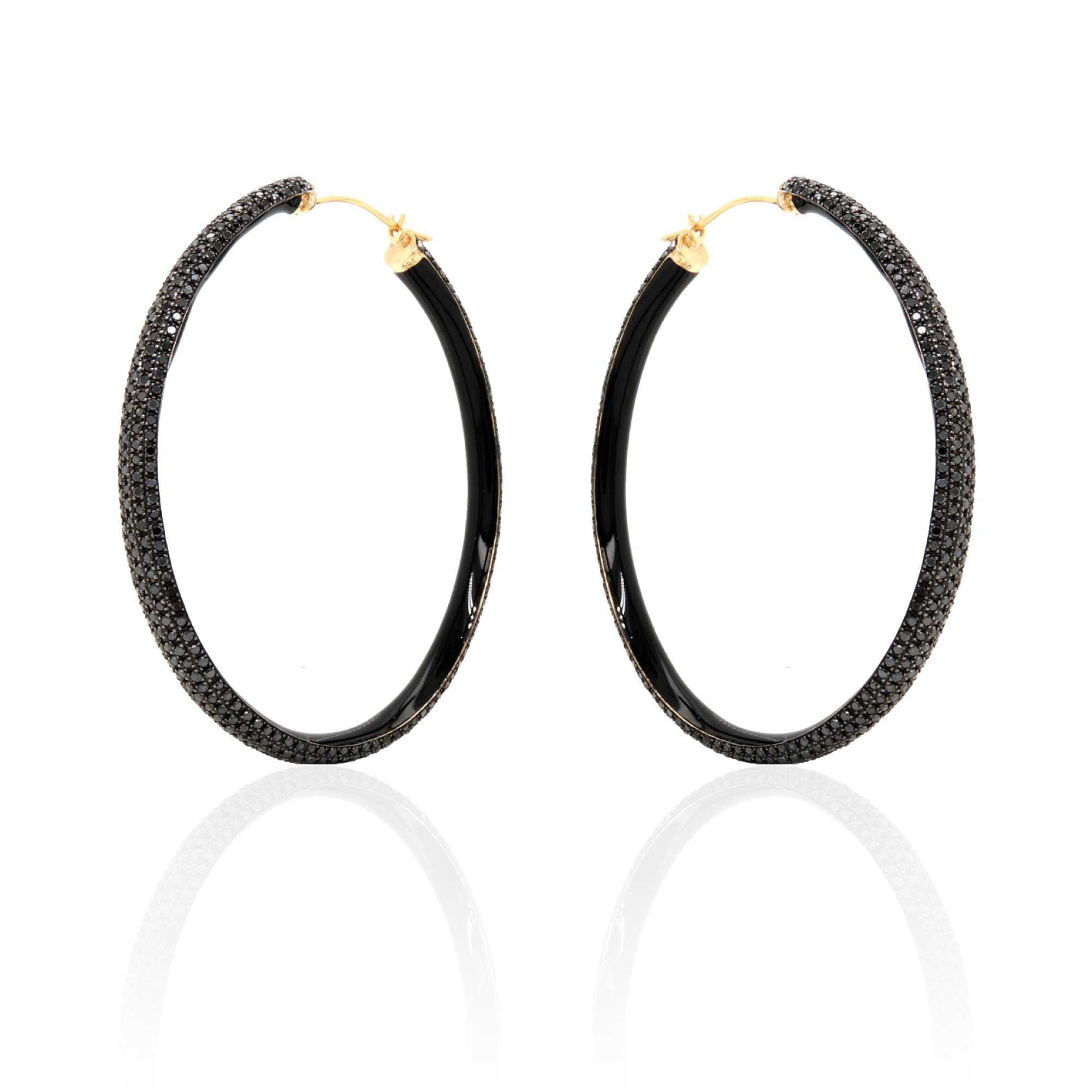 Black Diamond Hoops