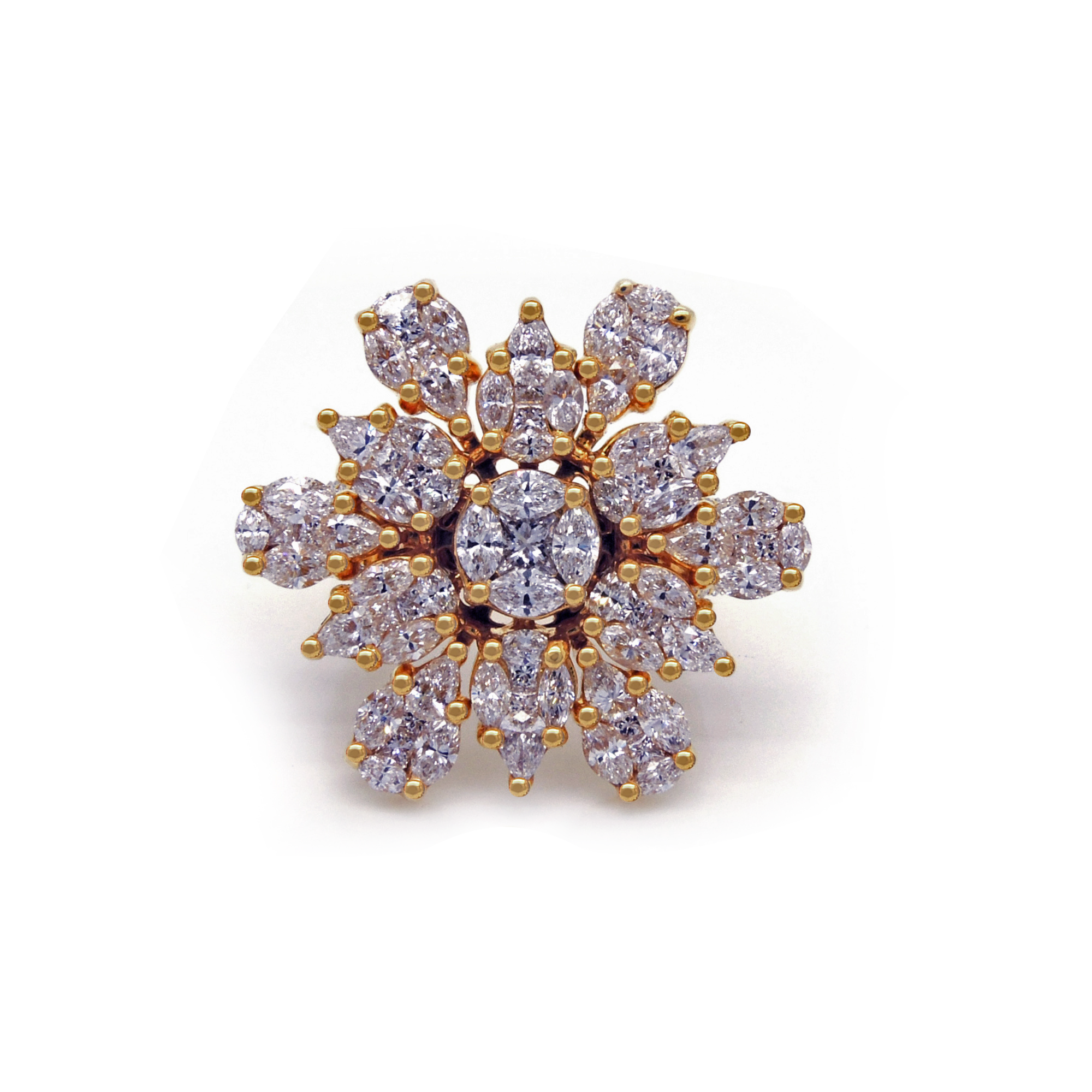 Diamond Blossom Ring