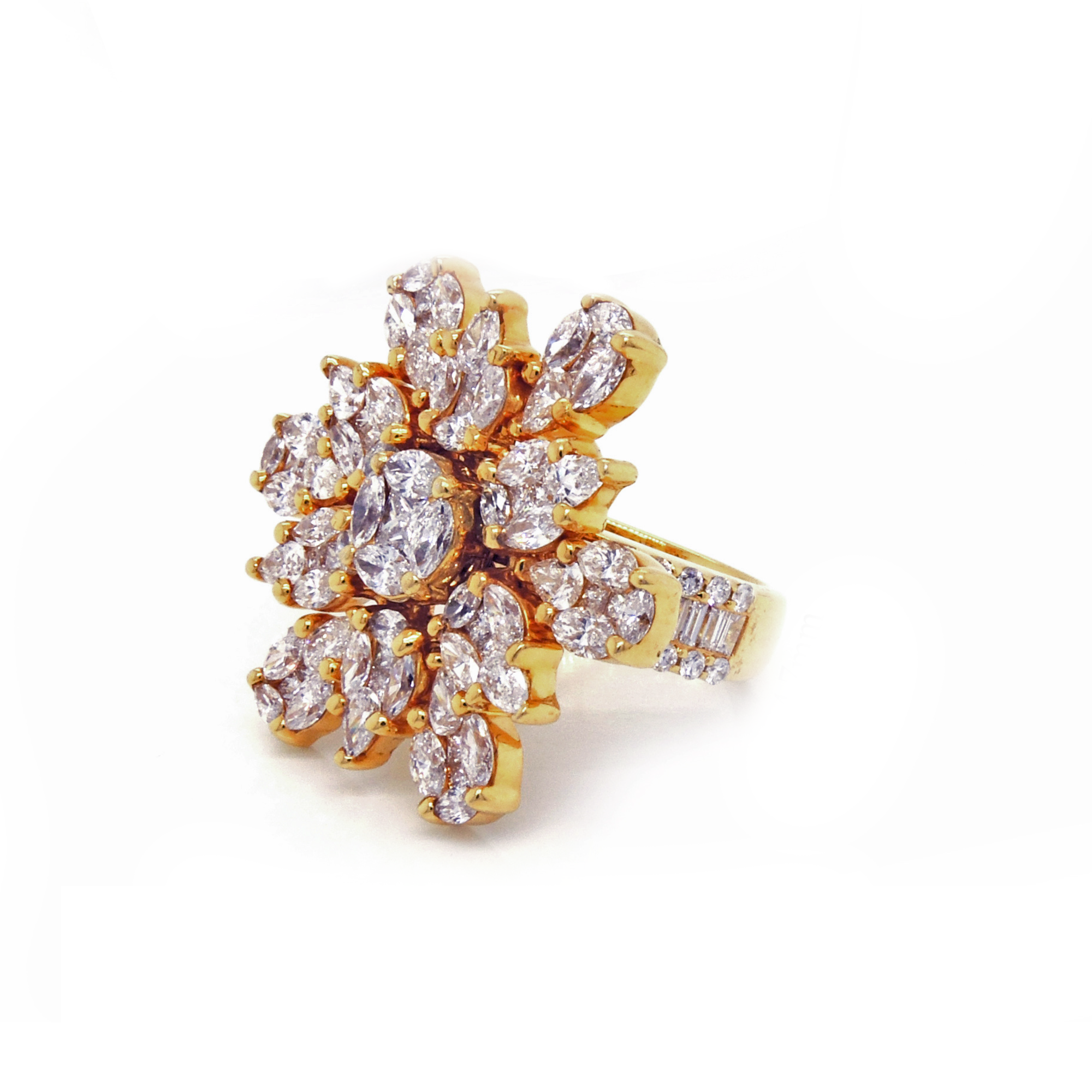 Diamond Blossom Ring